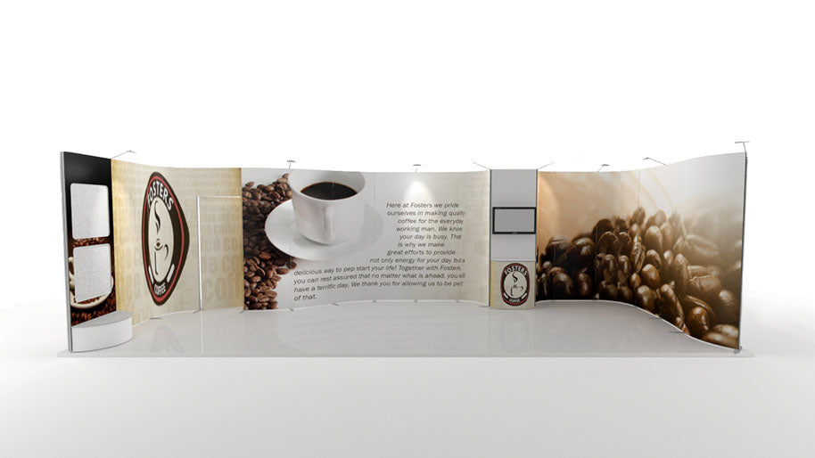 Mobiler Messestand 3x8 Reihenstand