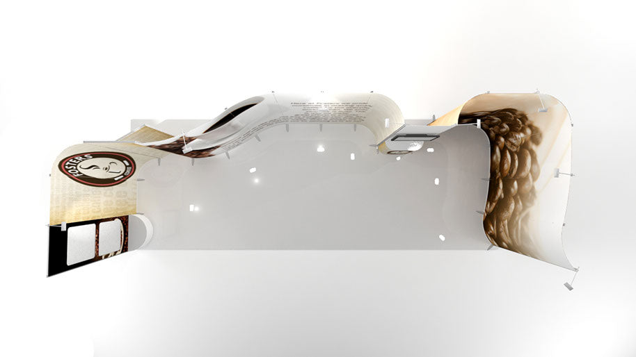 Mobiler Messestand 3x8 Reihenstand