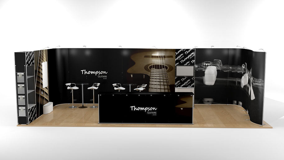 Mobiler Messestand 4x8 Reihenstand