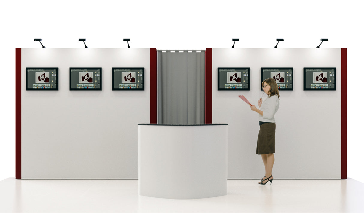 Mobiler Messestand 6x3 TV