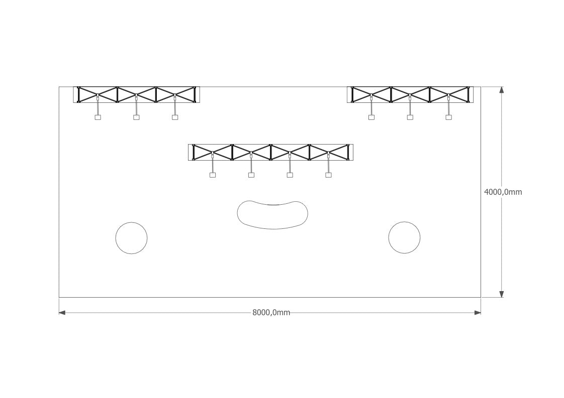 Mobiler Messestand mit Turm 8x4