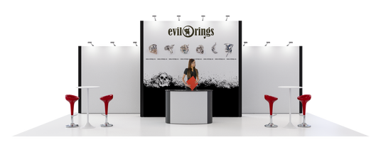 Mobiler Messestand mit Turm 8x4