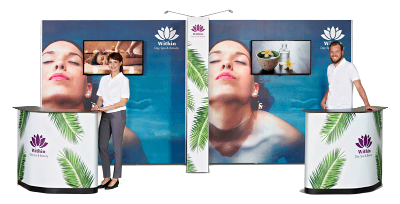 Mobiler Messestand zum selbstaufbau 5x2,5m