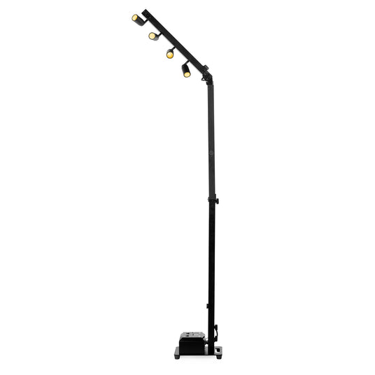 Mobiler Akku-Lichtmast mit LED-Spots