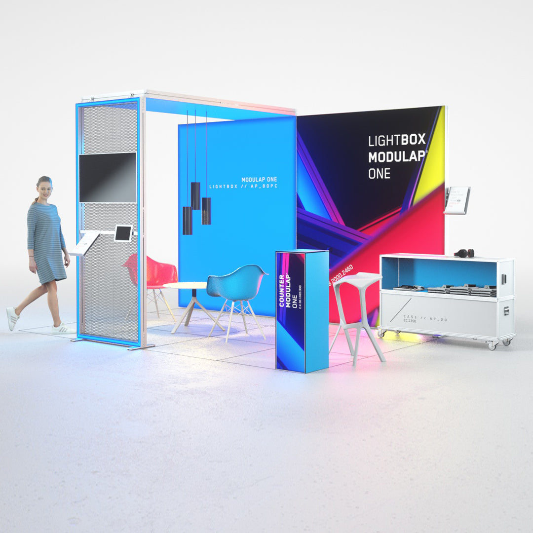 Modulap ONE LED Messetand Set X-09