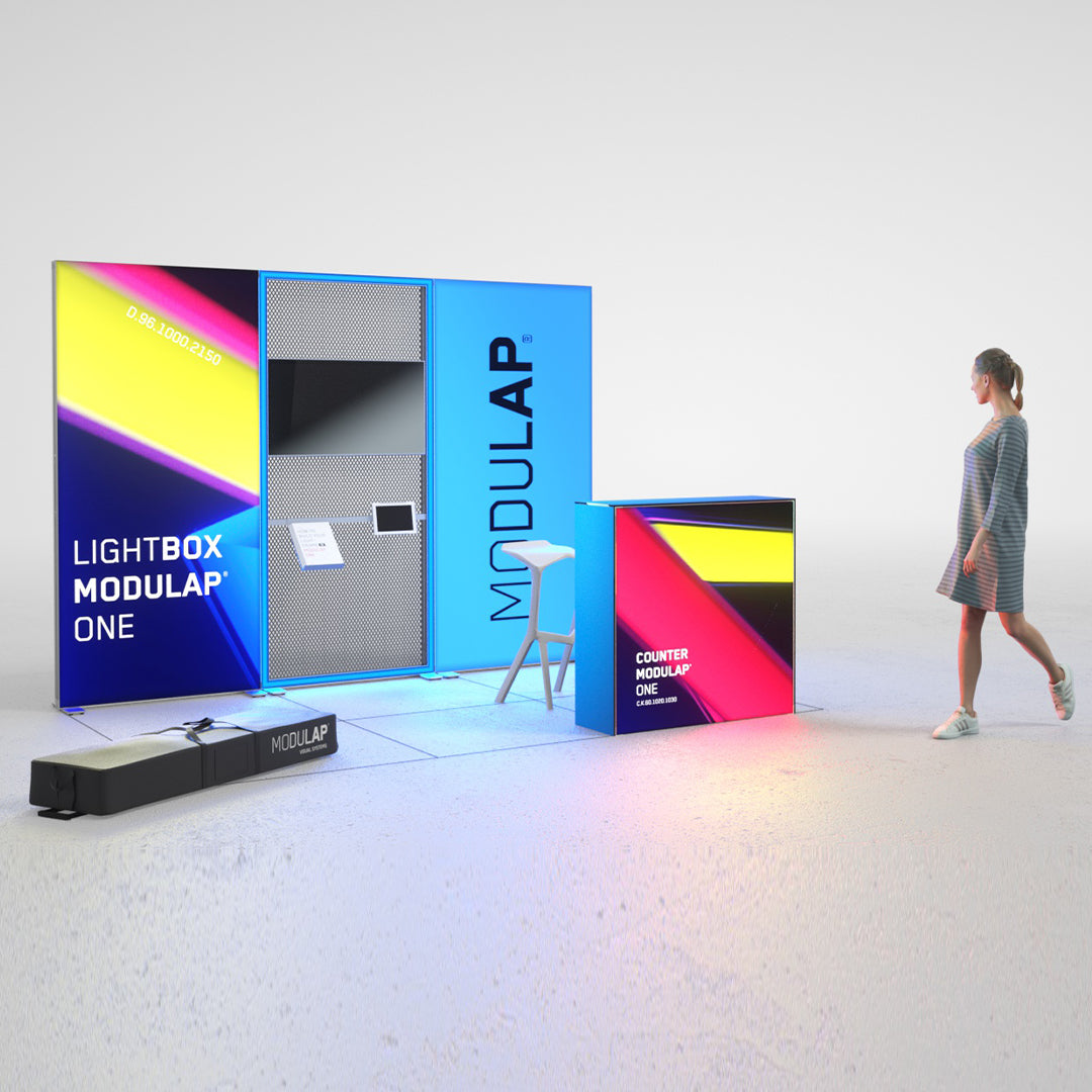 Modulap ONE LED Promotionstand Set X-02