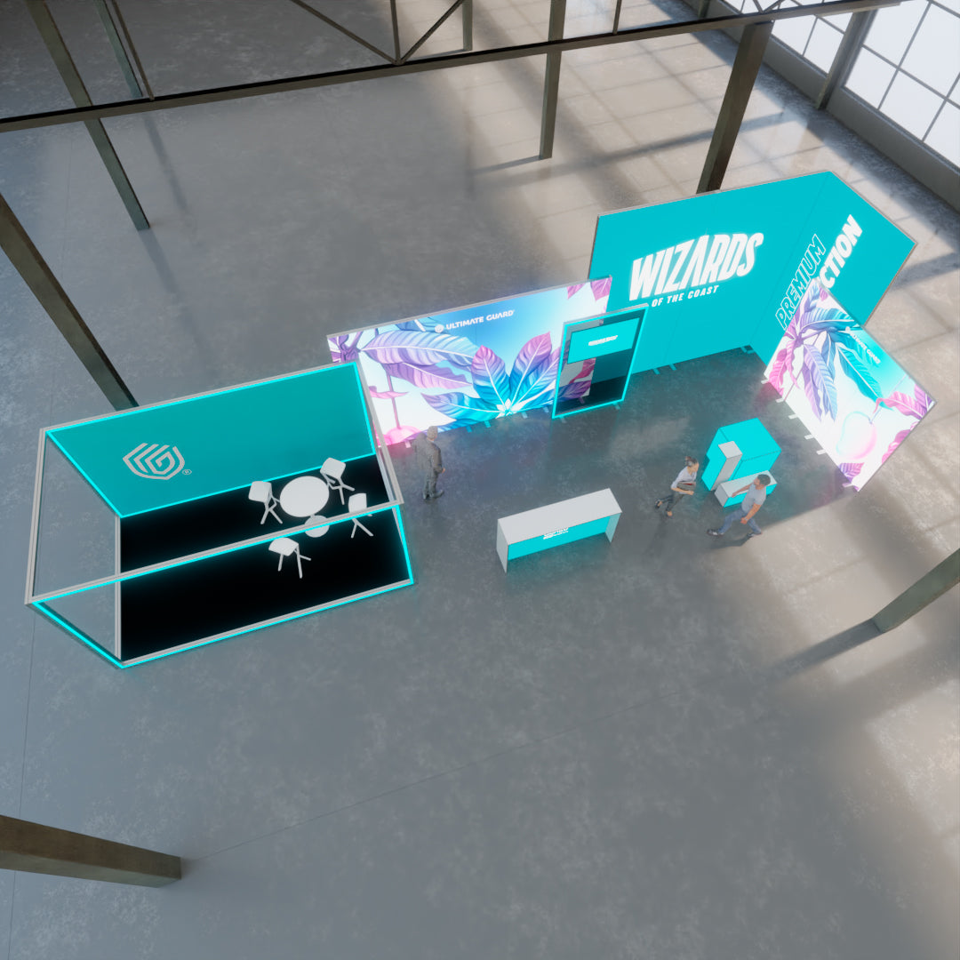 ONE LED Messetand Set Hamburg 13x4m