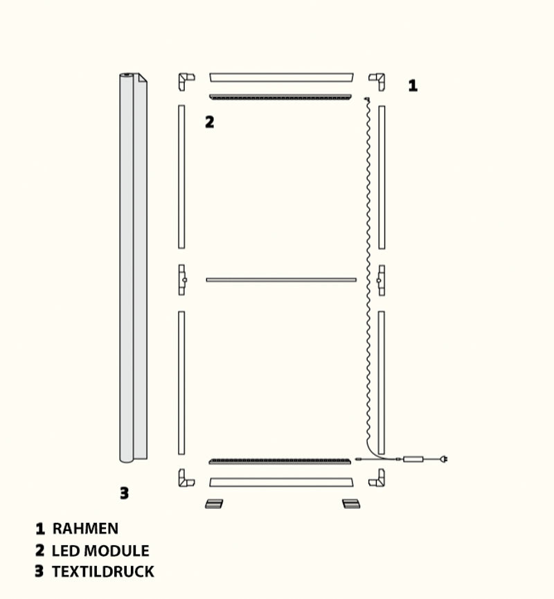 LED Messeset PIXLIP GO STAND CS4020 - Eckstand