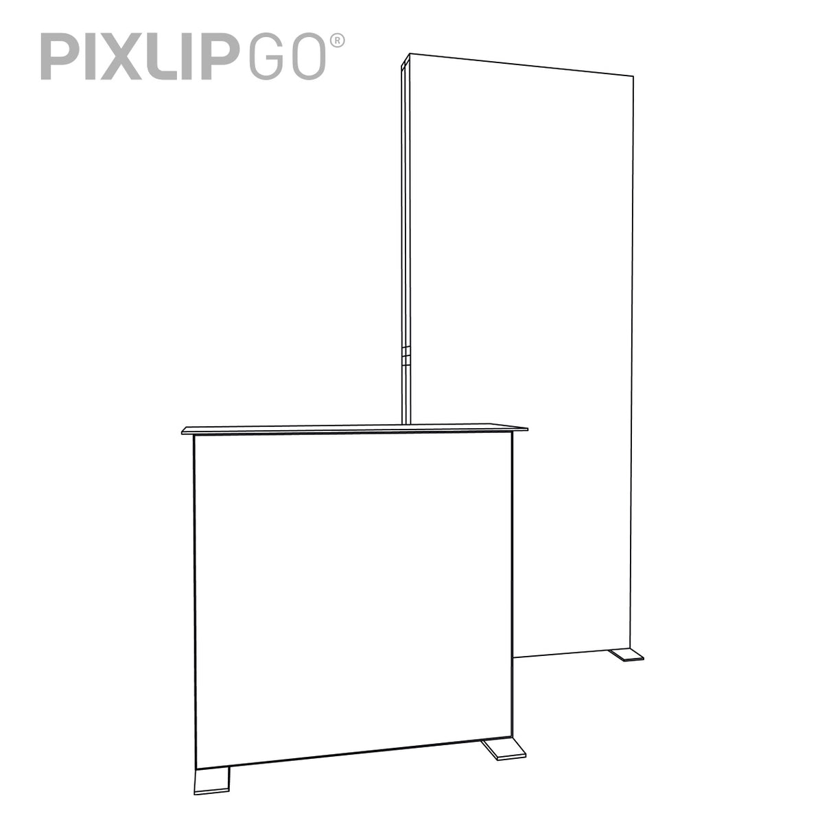 LED Messeset PIXLIP GO STAND HS10 - Kopfstand