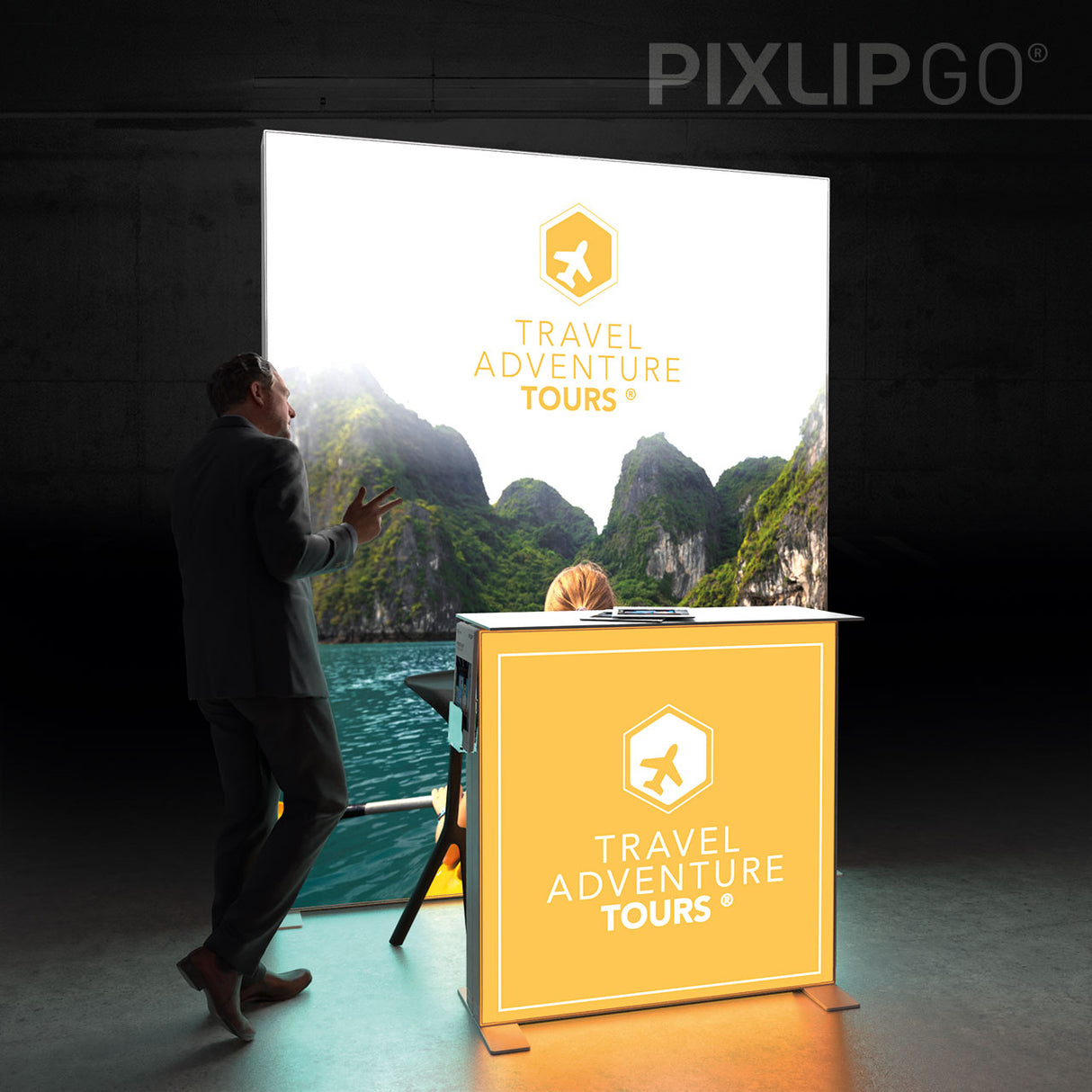 LED Messeset PIXLIP GO STAND HS20 - Kopfstand