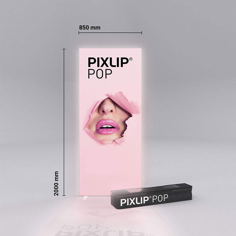 PIXLIP POP - LED RollUp mit Druck