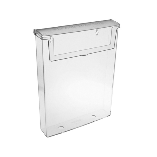 Prospekthalter mit Deckel DIN A5