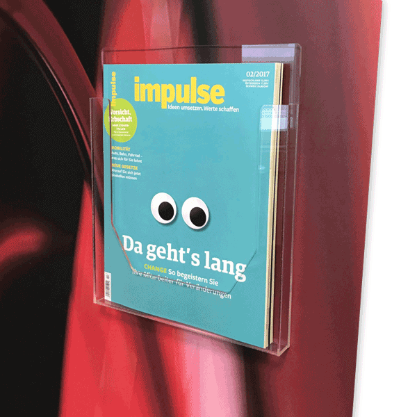 Prospekthalter magnetisch für RollUp Displays