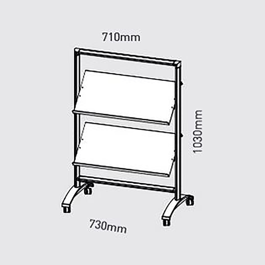 Prospektregal HM Mini-Rack (rollbar)