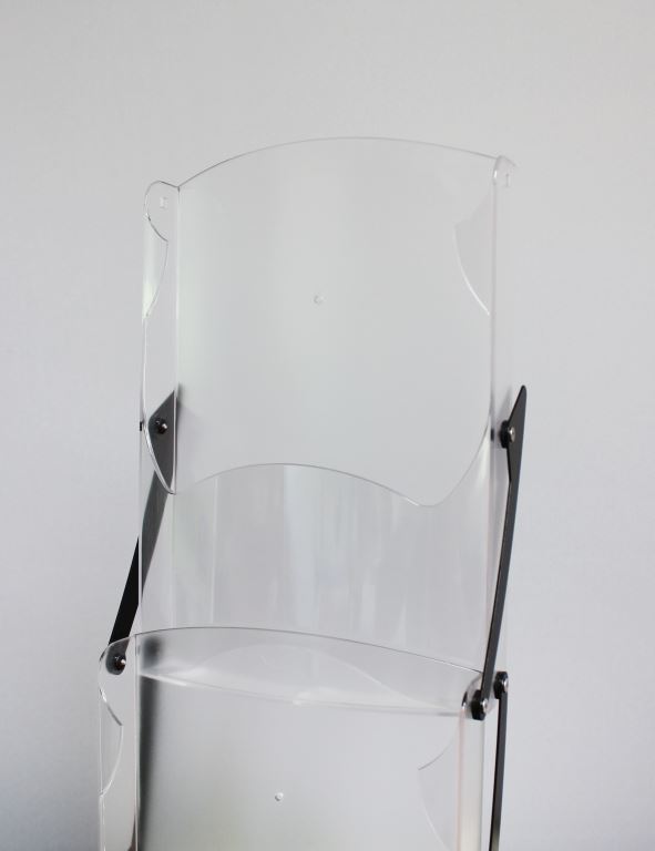 Prospektständer faltbar schwarz