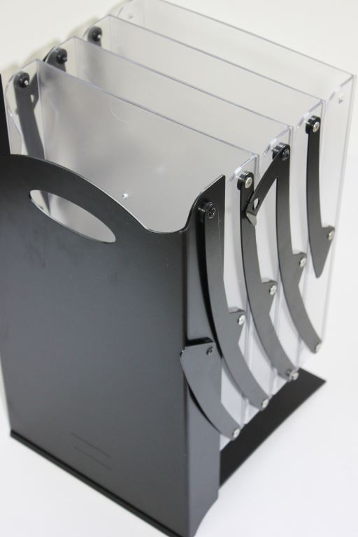 Prospektständer faltbar schwarz