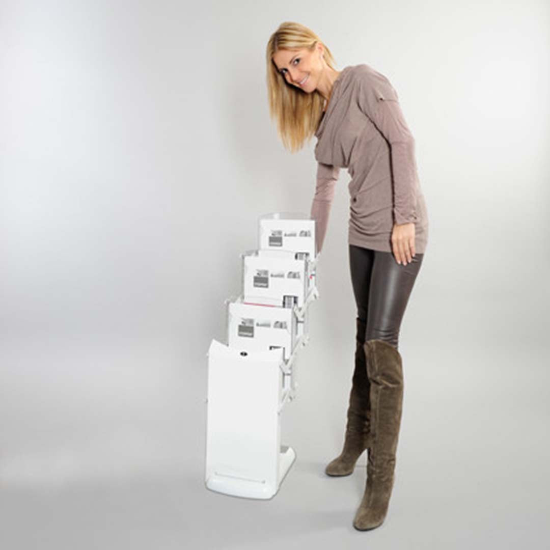 Prospektständer "Real Bianco3" (3x DIN A4,weiß)