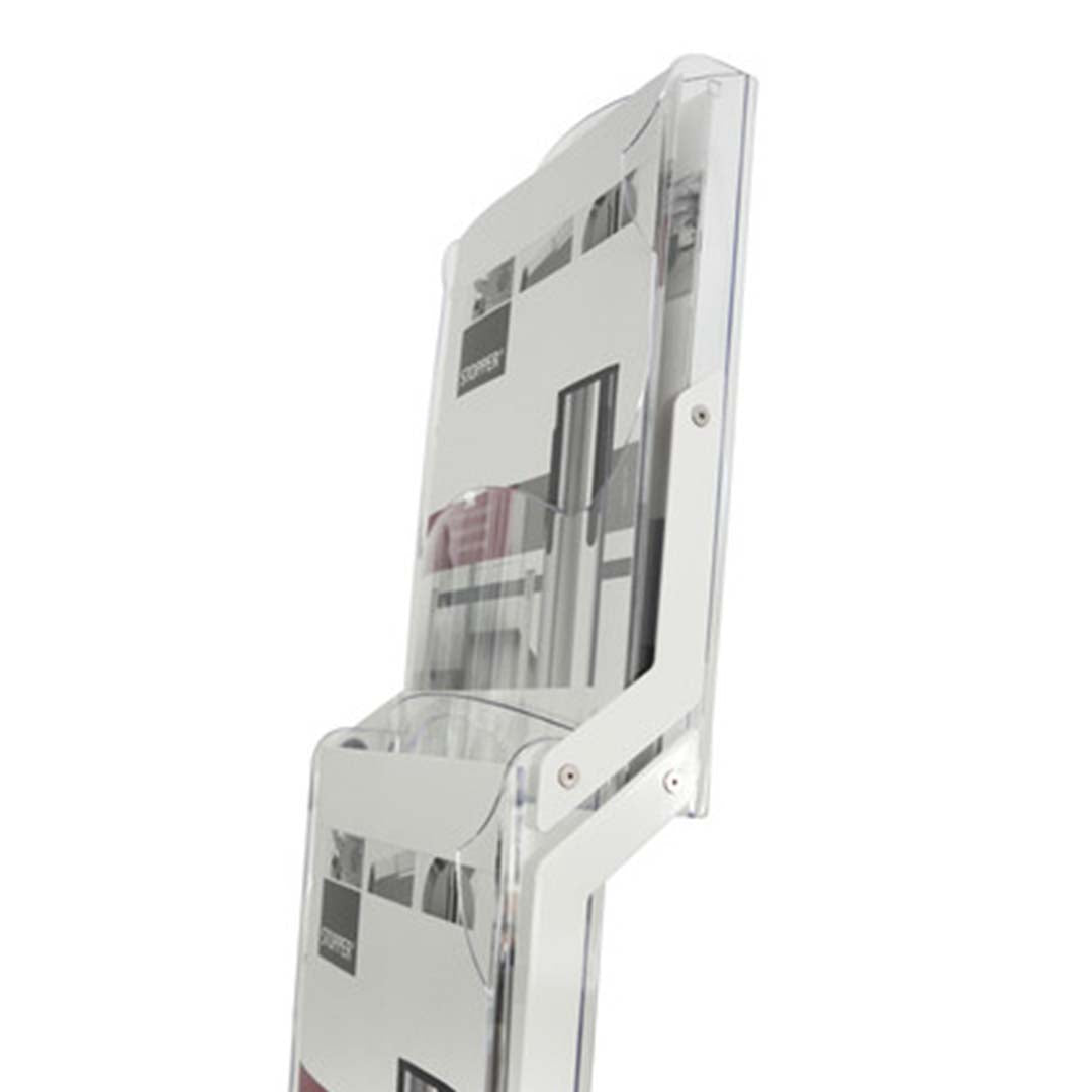 Prospektständer "Real Bianco3" (3x DIN A4,weiß)