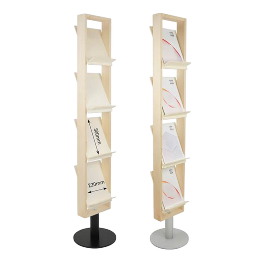 Compact Wood Prospektständer aus FSC-Holz