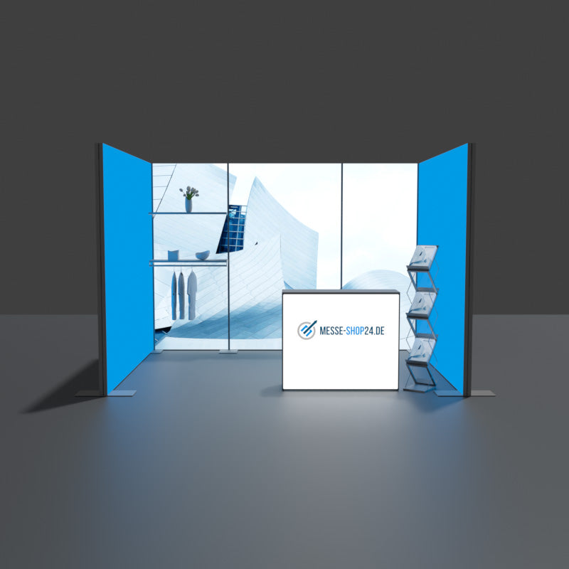 Messestand hinterleuchtet 4x3m