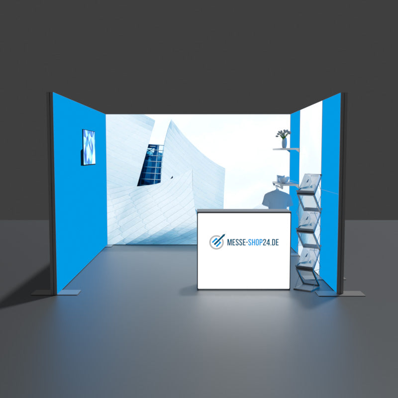 Messestand hinterleuchtet 4x4m
