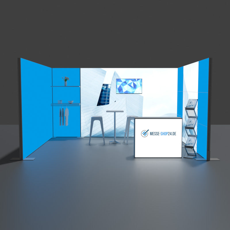 Messestand hinterleuchtet 5x4m