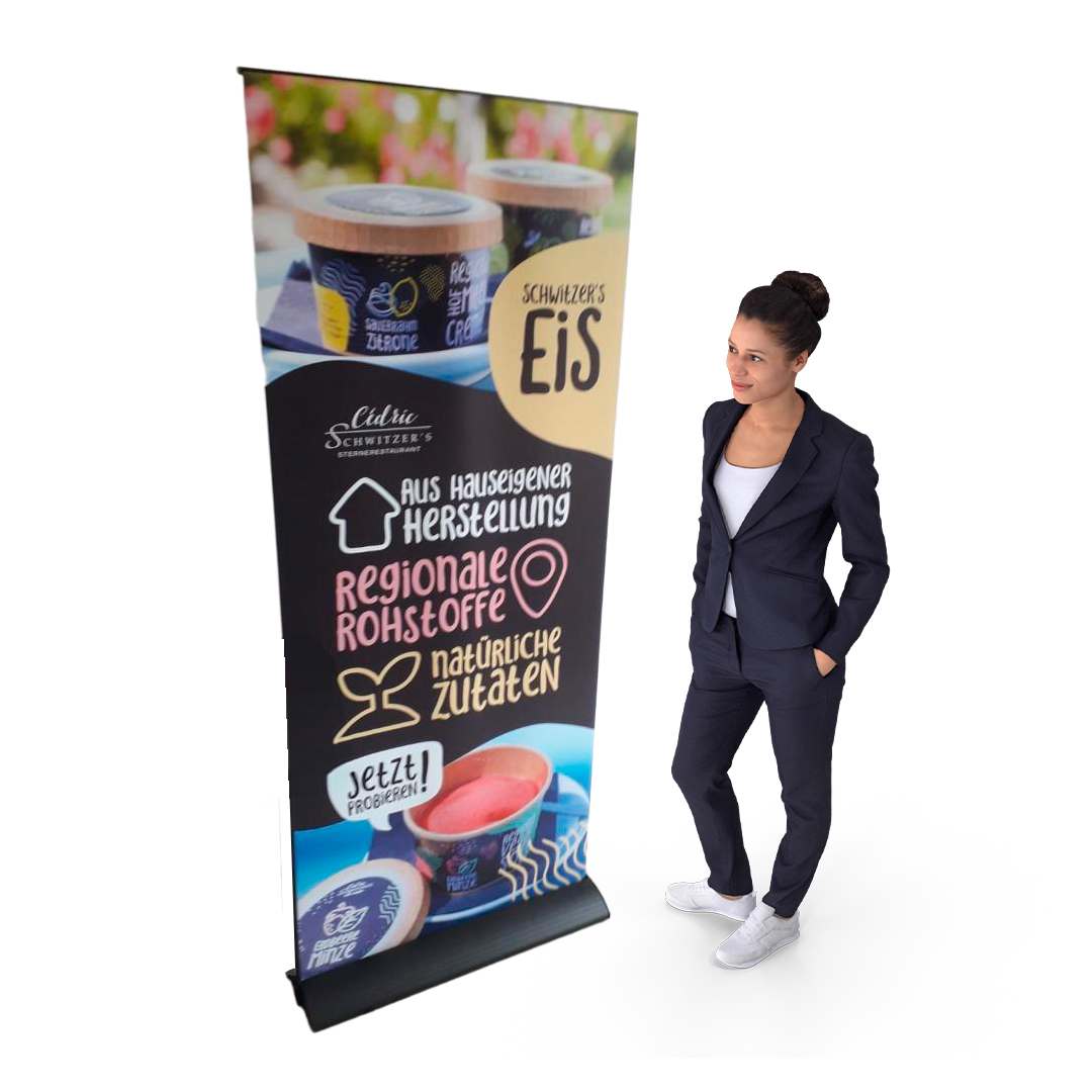 Rollup Premium schwarz