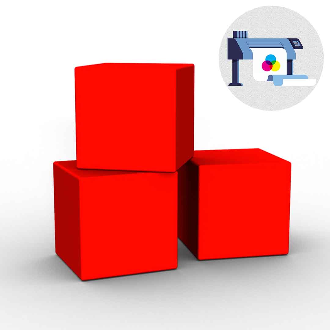 Sitzhocker Würfel Wechselbezug