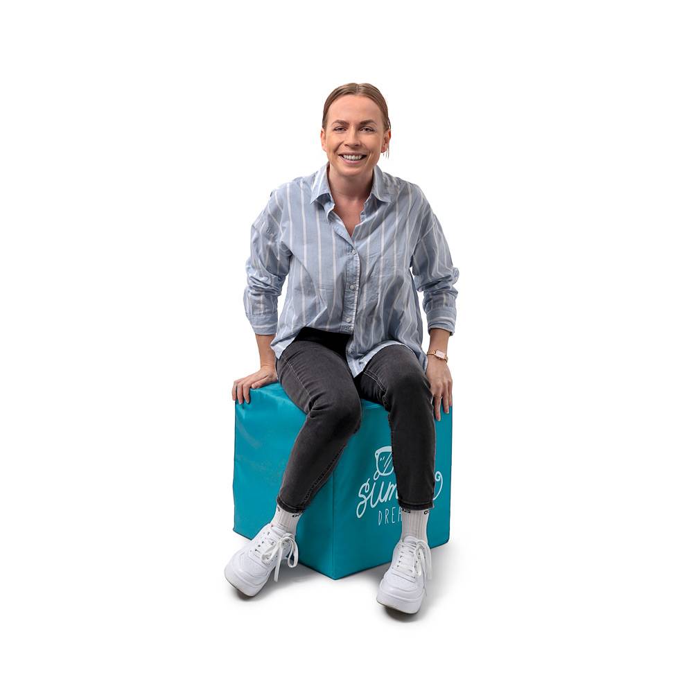 Sitzwürfel mit Druck (nachhaltig)