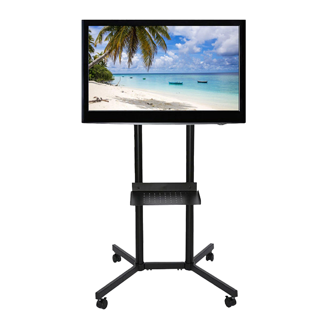 TV Rack schwarz mit Ablage