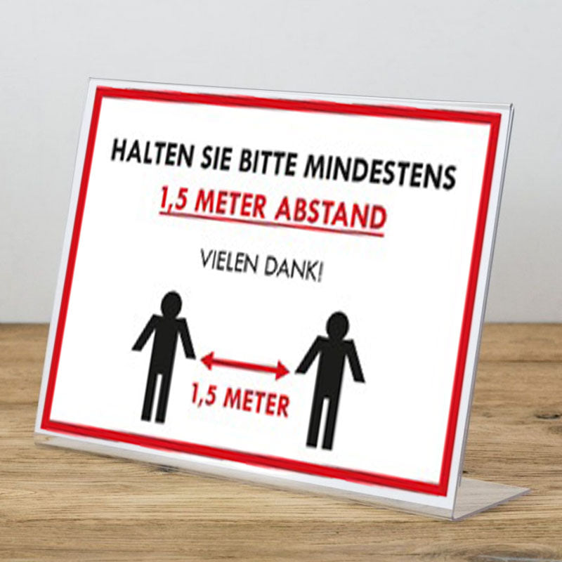 Thekenaufsteller L-Format