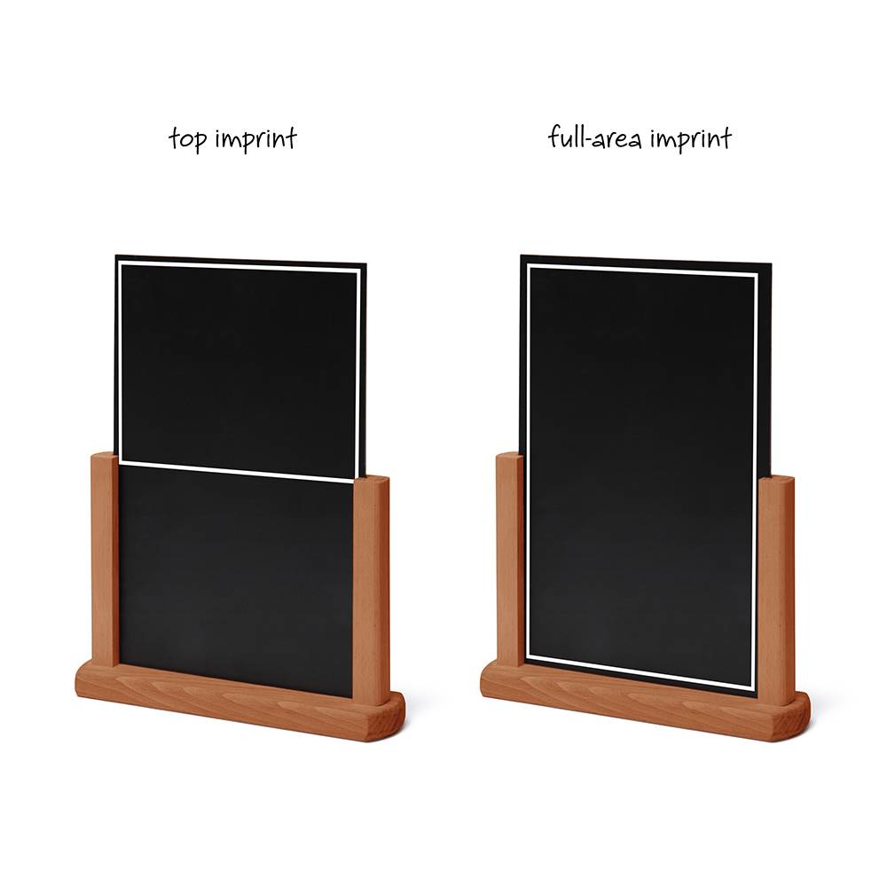 Tischaufsteller Holz mit Kreidetafel
