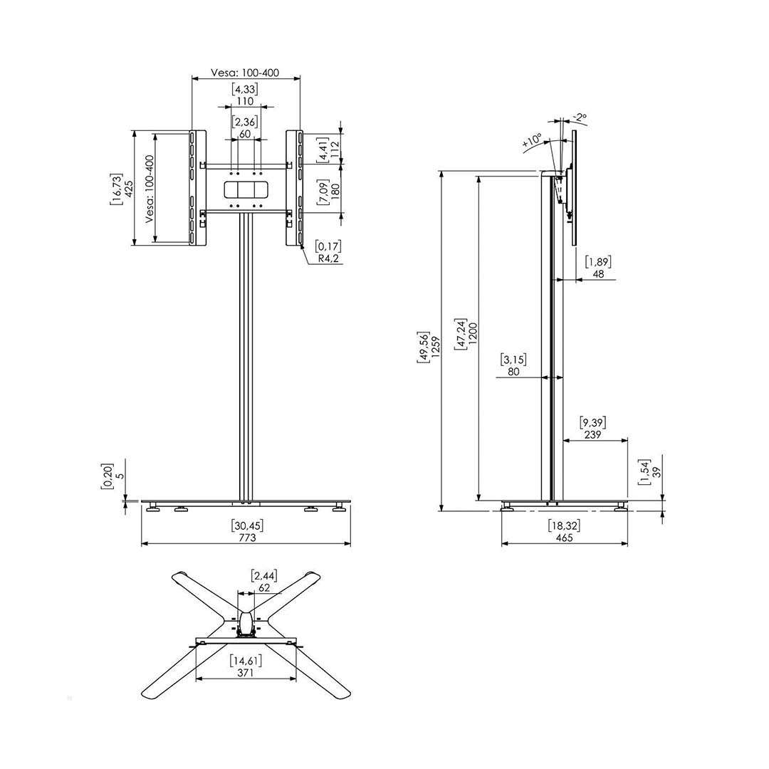 VESA Bildschirm Standfuß