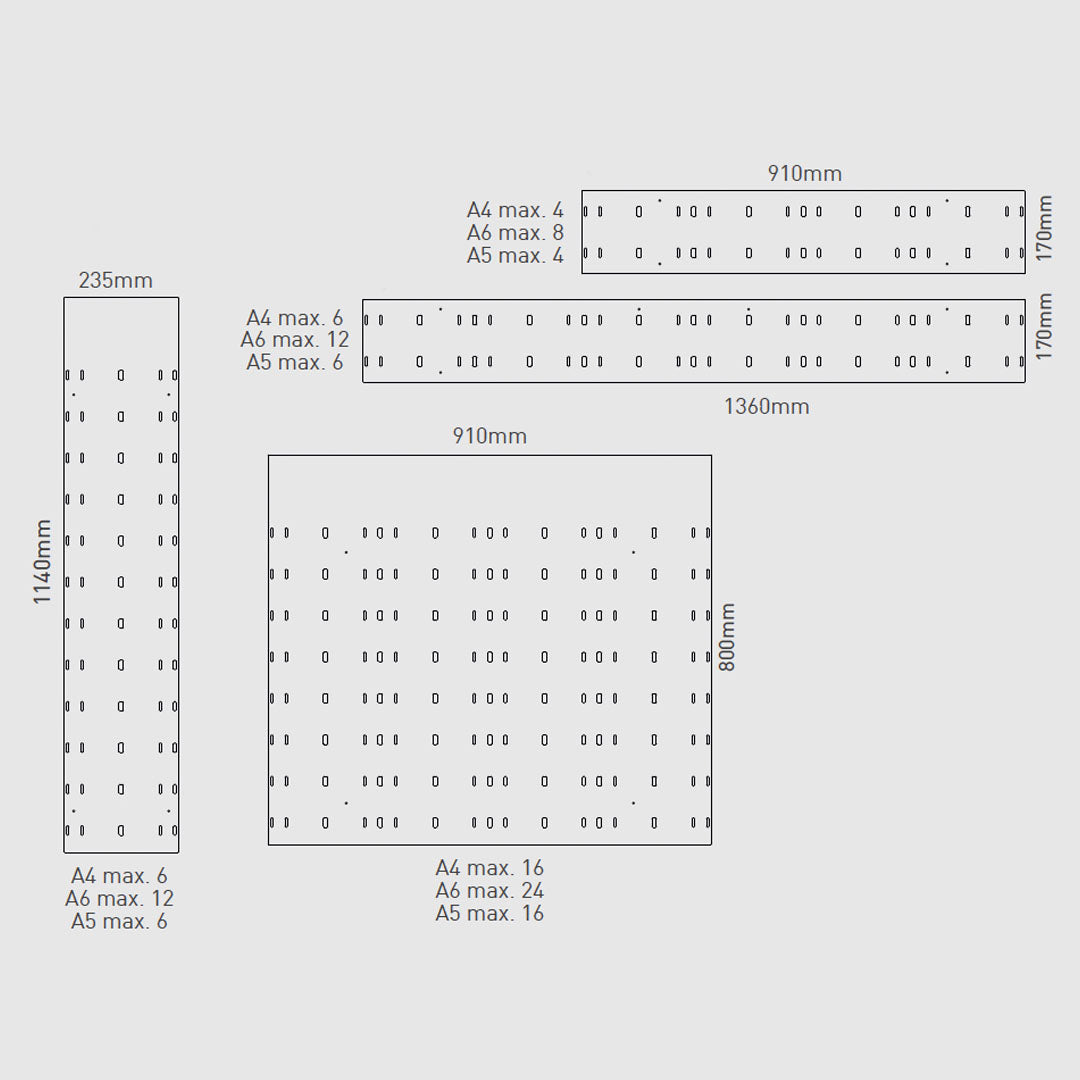 Wandprospekthalter Magic Board - Magnetwand