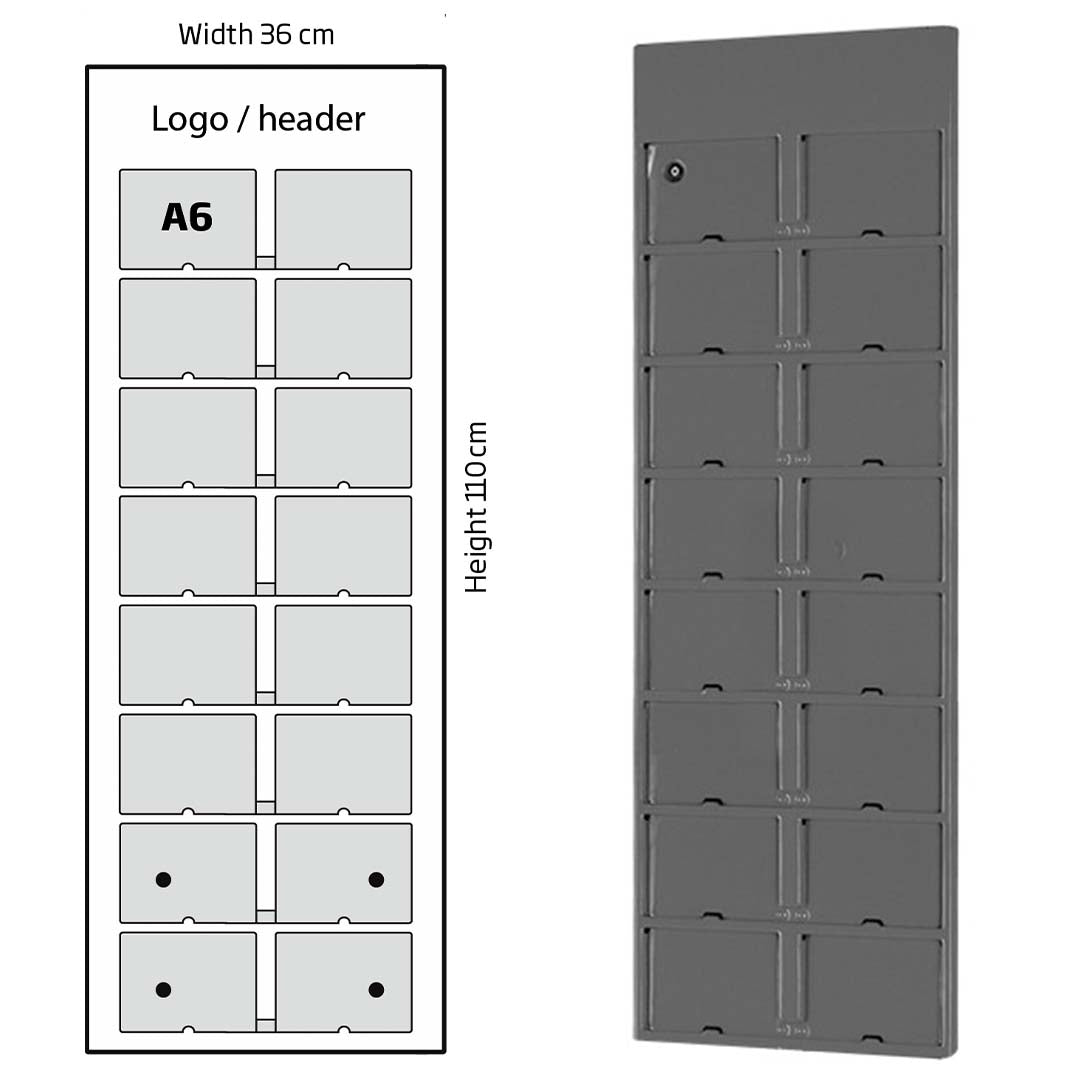 Wandprospekthalter Multi Board