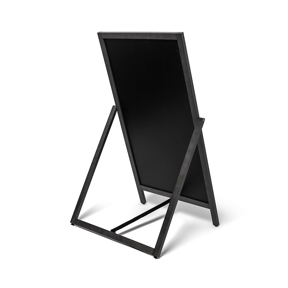 Holz Kundenstopper Flip 68x140 cm Schwarz