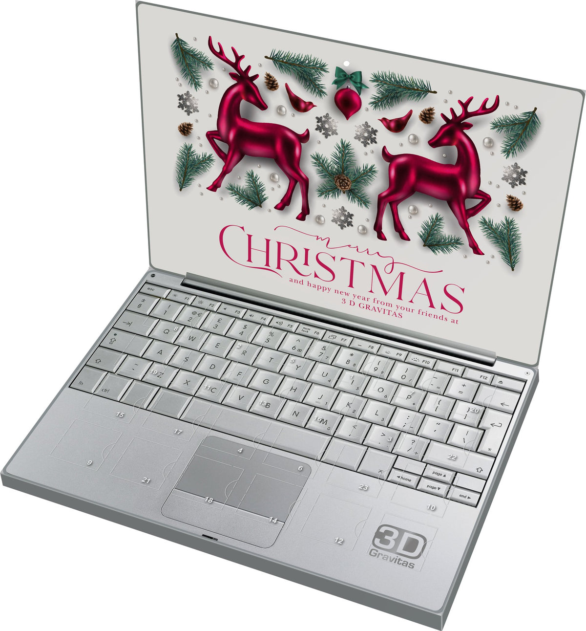A5-Adventskalender mit Logo – Cover rundum bedruckt – Ansicht 3