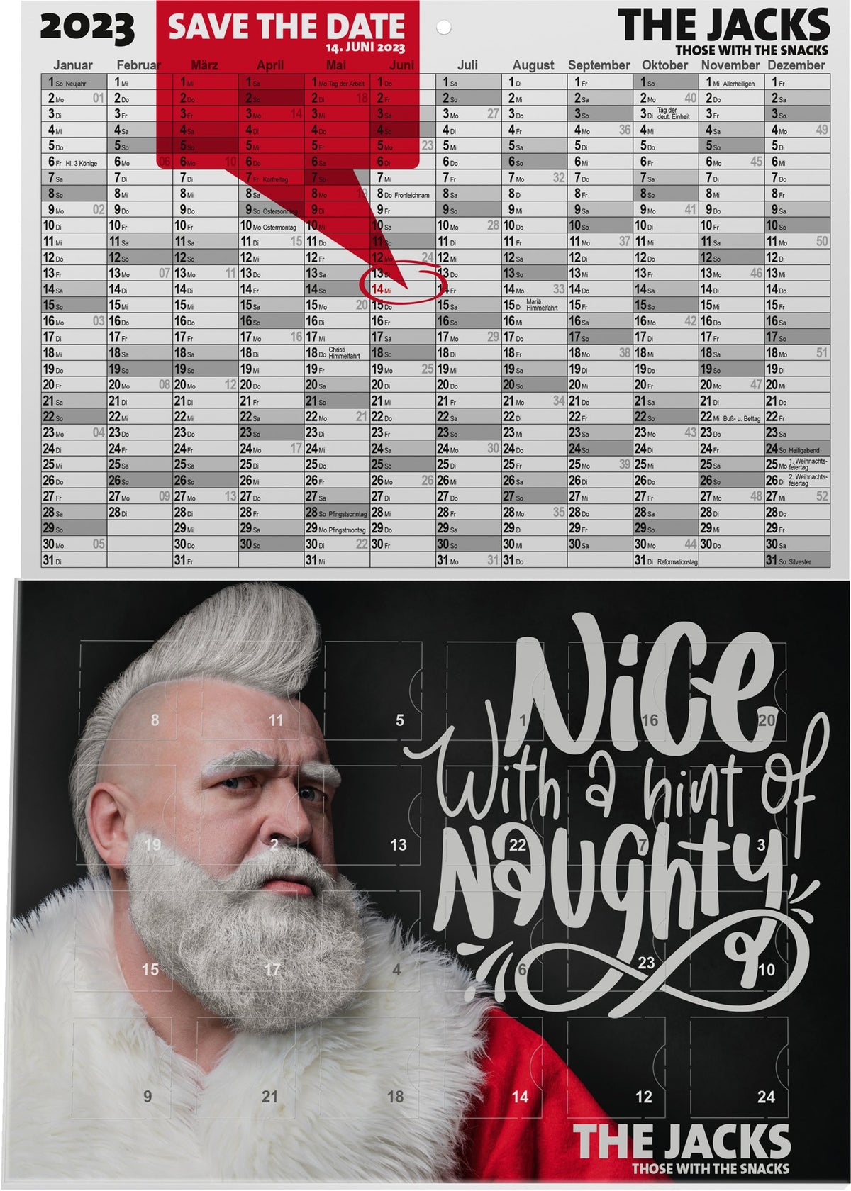 A5-Adventskalender mit Logo – Cover rundum bedruckt – Ansicht 7