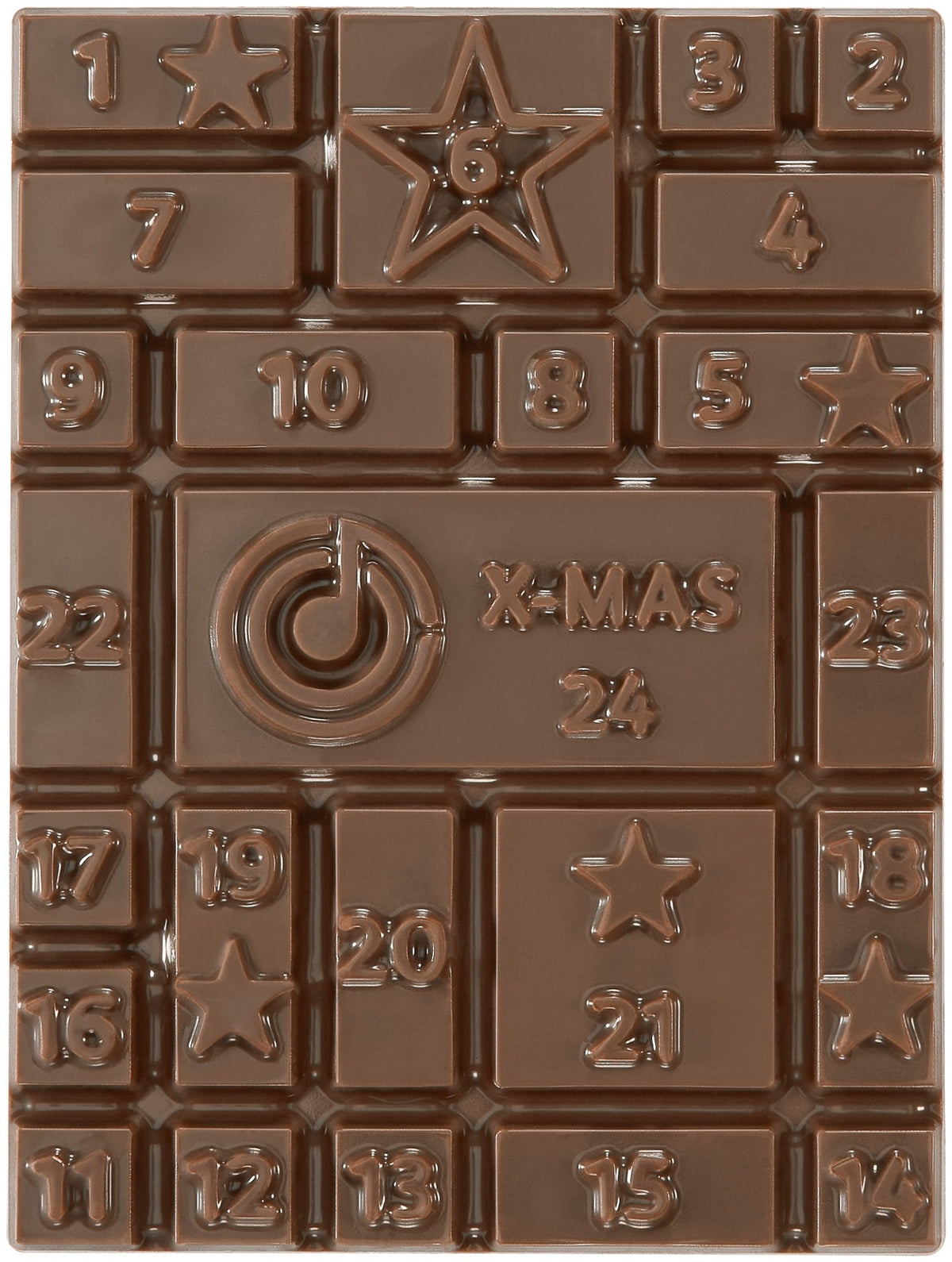 Mini-Adventskalender in Dose mit Logo-Schokotafel – Ansicht 3