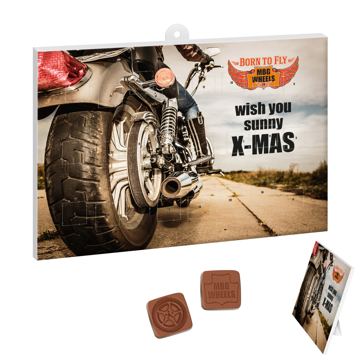 Adventskalender mit Logo-Schokolade – eigene Schoko-Formen
