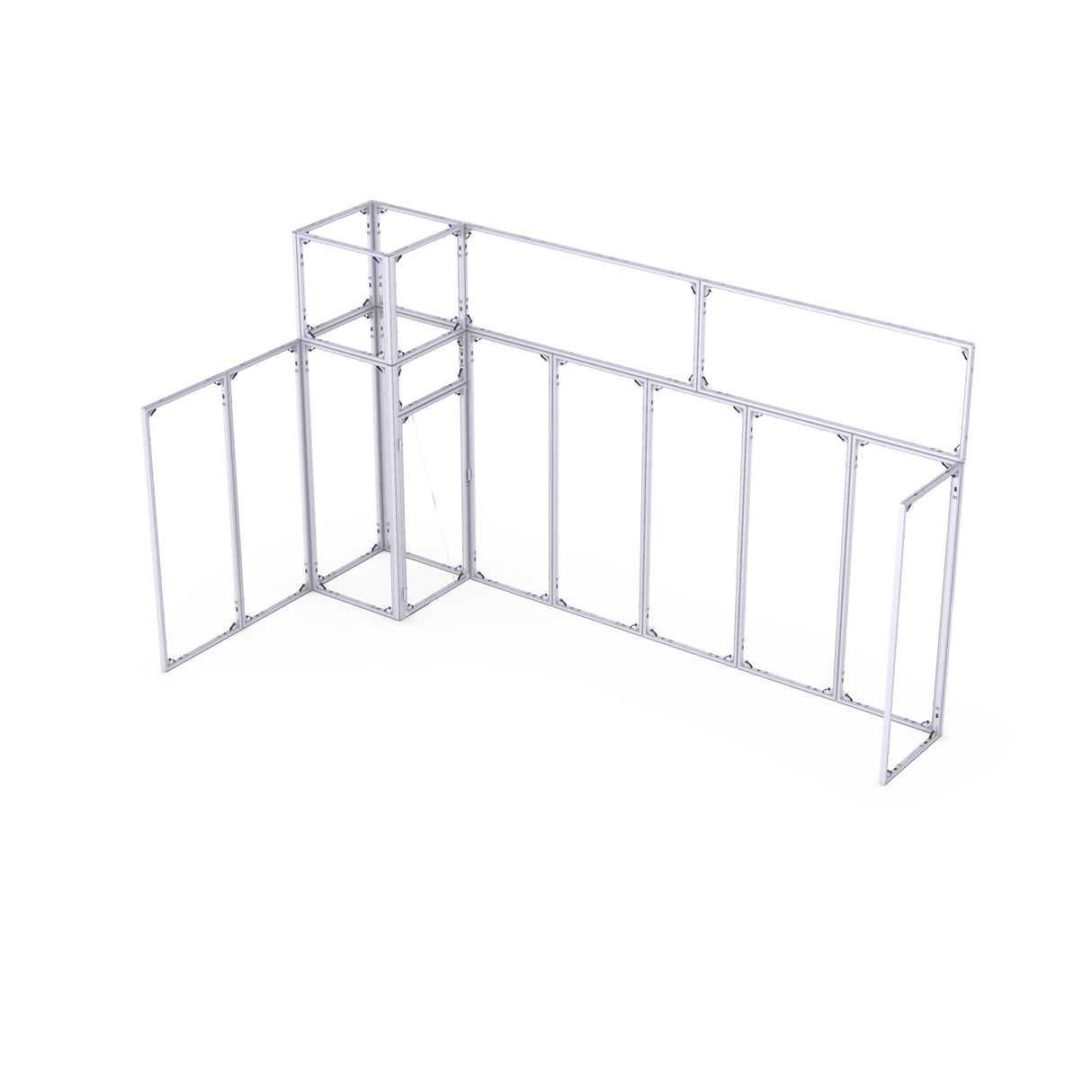 CORNECT Messepaket L – modulares Gestell (ohne Tuchbespannung)