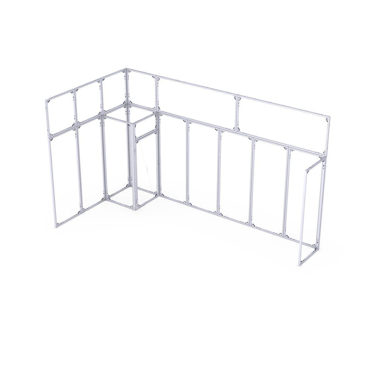 CORNECT Messepaket L – modulares Gestell (ohne Tuchbespannung)