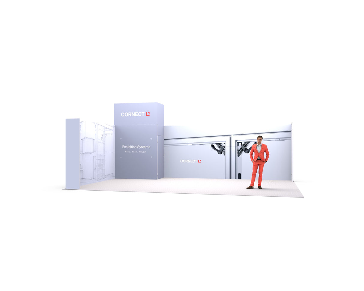 CORNECT Messepaket XL – Aufbauvariante (Standform)