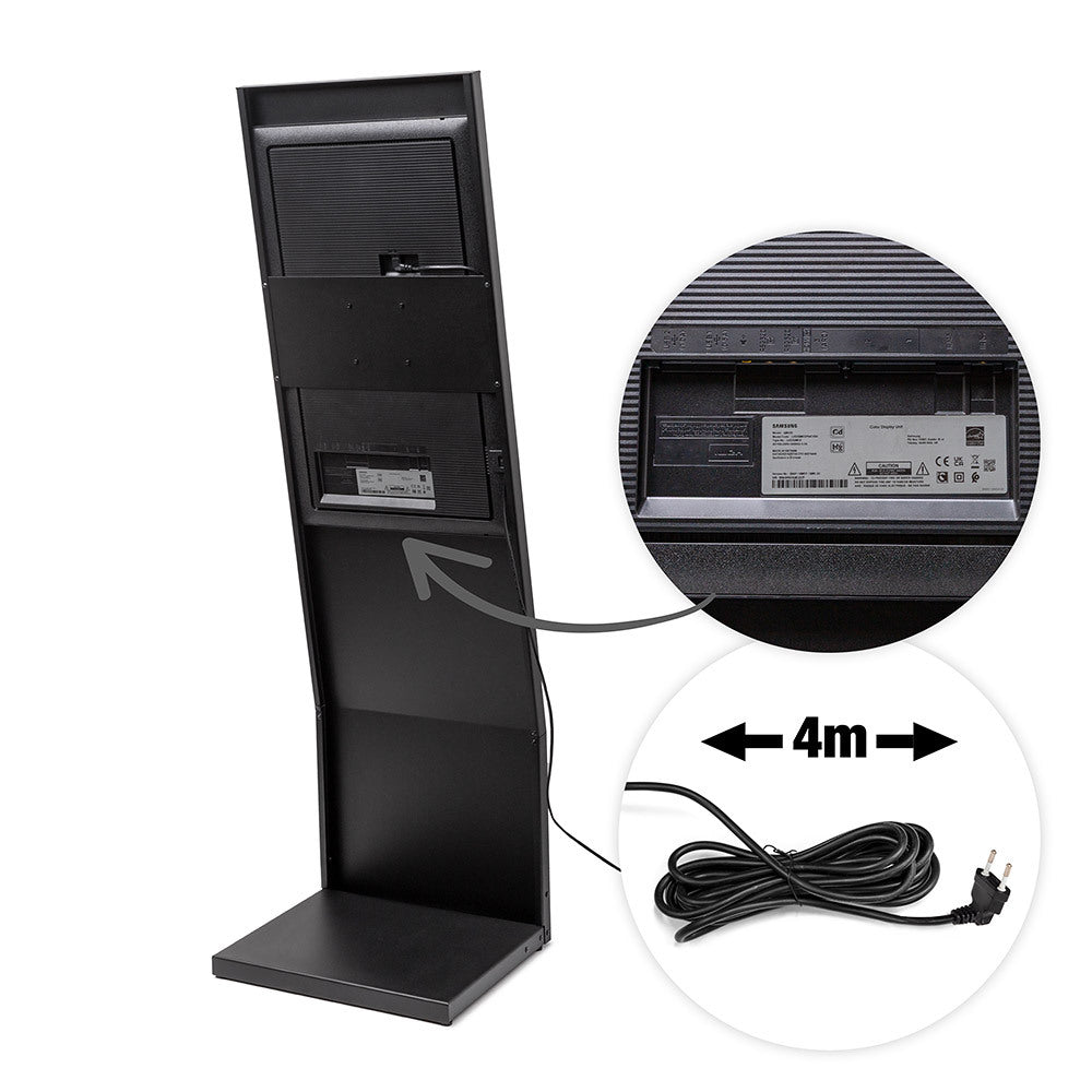 Digitaler Kundenstopper SLIM DESIGN – 24" oder 32" Samsung UHD Stele
