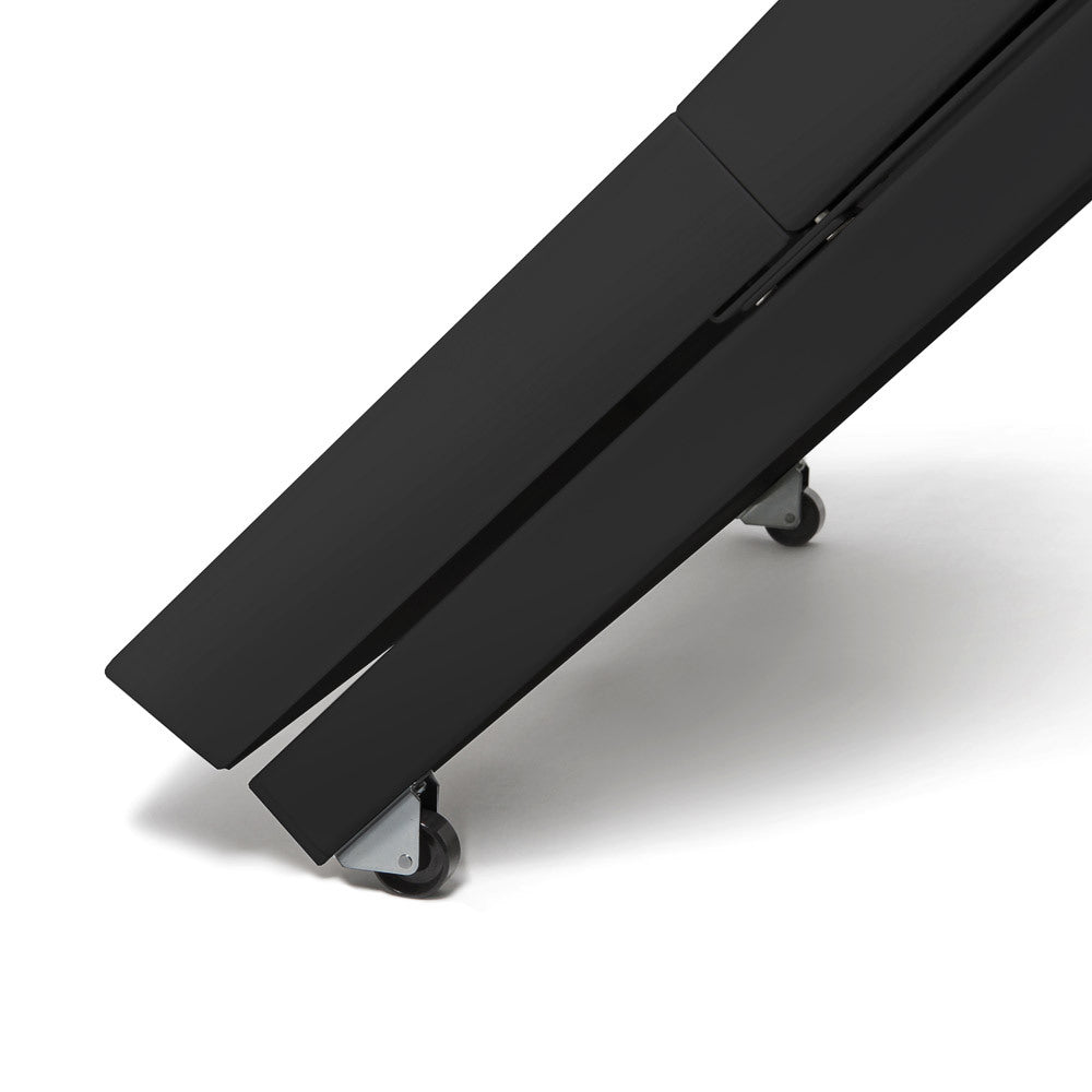 Digitaler Kundenstopper FRAMELESS schwarz – 43" Samsung UHD mobil