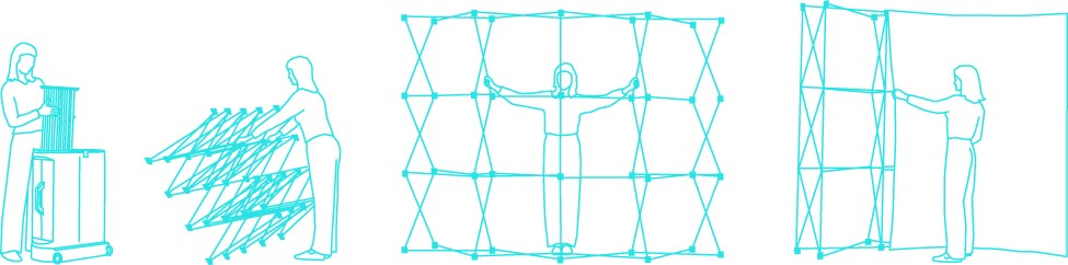 Faltdisplay Expand 2000 (gebogen)