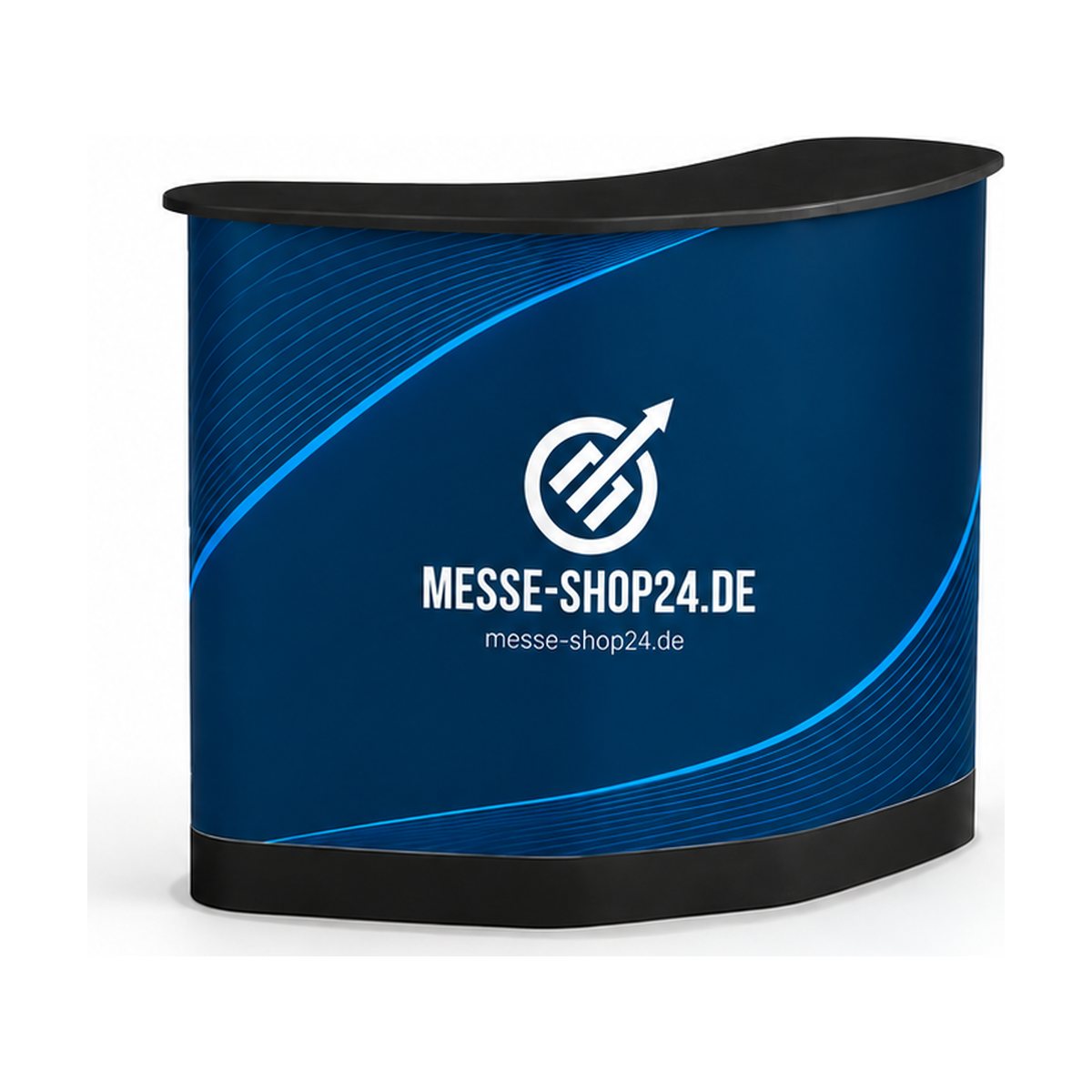 Expo Case Messetheke mit Messe-Shop24-Branding – freigestellt