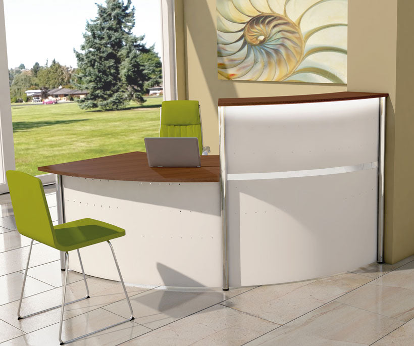 Günstige Empfangstheke Office gerundet