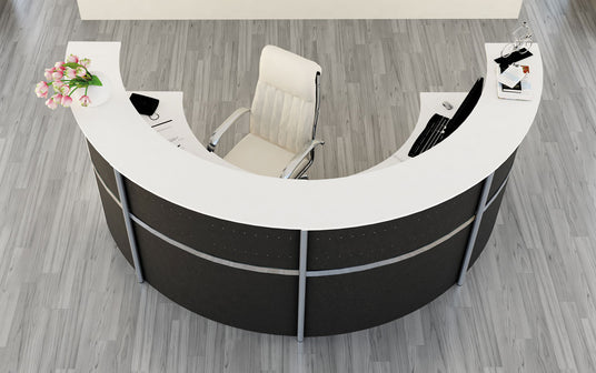 Günstige Empfangstheke Office halbrund