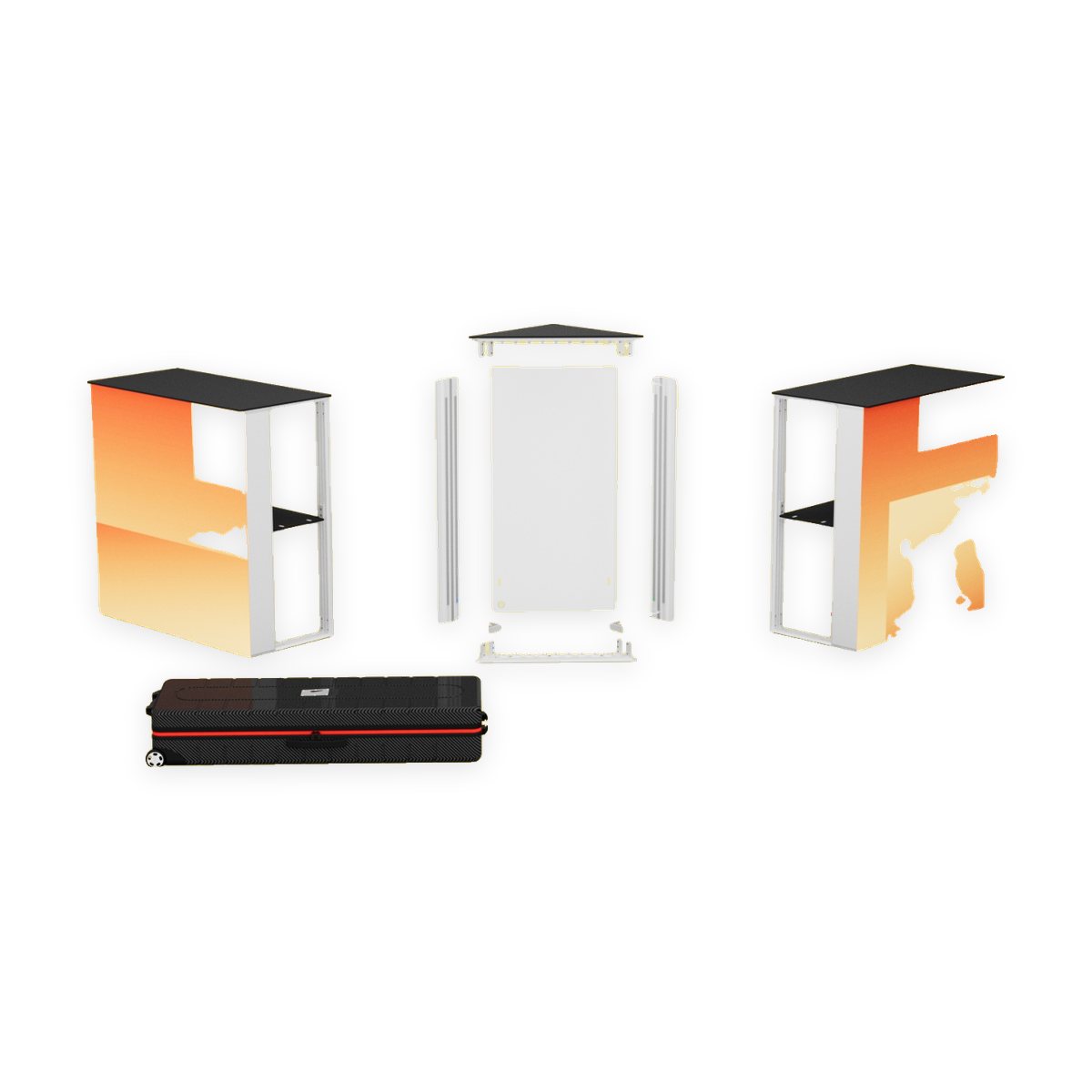 LEDUP Counter ONE Corner – Einzelteile mit Koffer